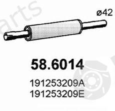  ASSO part 58.6014 (586014) Middle Silencer