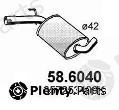  ASSO part 58.6040 (586040) Middle Silencer
