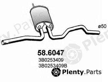  ASSO part 58.6047 (586047) Middle Silencer