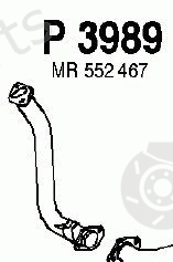  FENNO part P3989 Exhaust Pipe