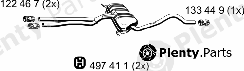  ERNST part 204187 Middle Silencer