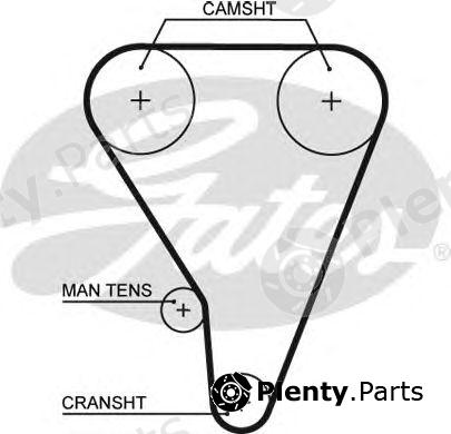  GATES part 5117XS Timing Belt