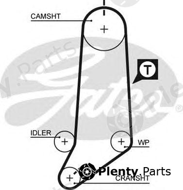  GATES part 5182XS Timing Belt