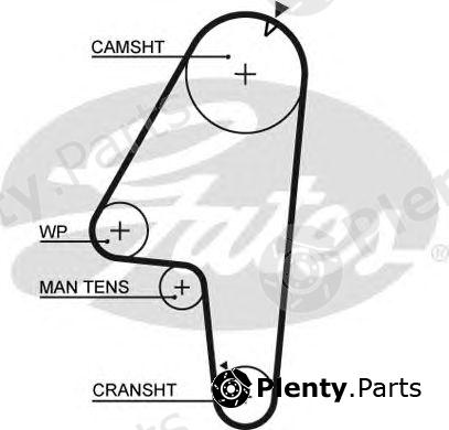  GATES part 5201 Timing Belt