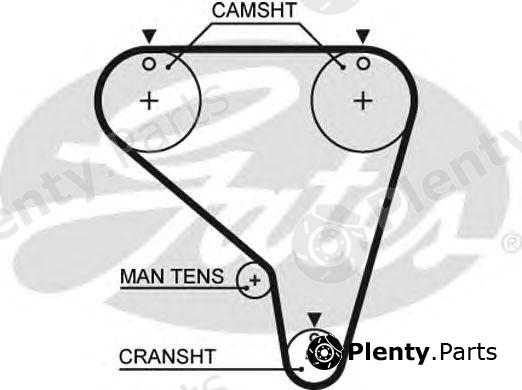  GATES part 5266XS Timing Belt