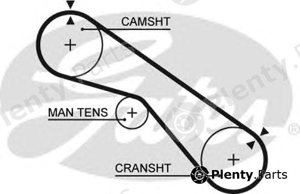  GATES part 5321XS Timing Belt