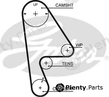  GATES part 5409XS Timing Belt