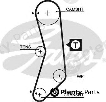  GATES part 5544XS Timing Belt