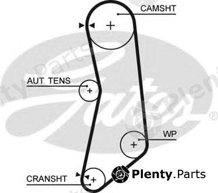  GATES part 5626XS Timing Belt