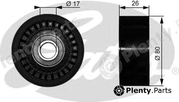  GATES part T36303 Deflection/Guide Pulley, v-ribbed belt