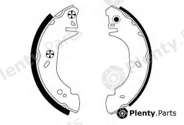  TEXTAR part 91048600 Brake Shoe Set