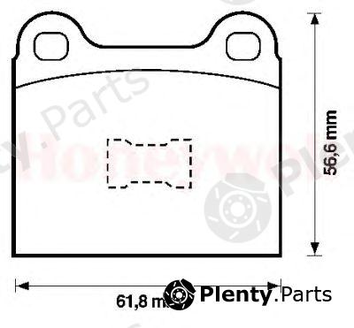  JURID part 571221D Brake Pad Set, disc brake