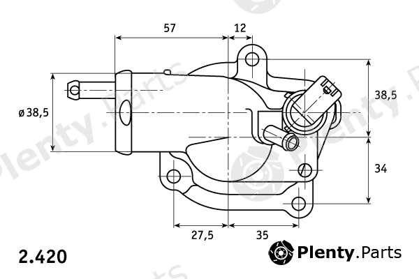  BEHR THERMOT-TRONIK part 2.420.87.355 (242087355) Thermostat, coolant