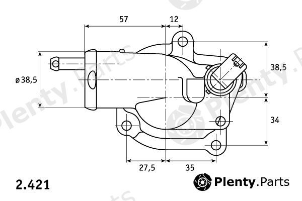  BEHR THERMOT-TRONIK part 2.421.87.355 (242187355) Thermostat, coolant