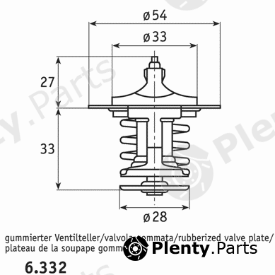  BEHR THERMOT-TRONIK part 6.332.88 (633288) Thermostat, coolant