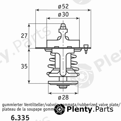  BEHR THERMOT-TRONIK part 6.335.79 (633579) Thermostat, coolant