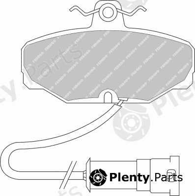  FERODO part FSL408 Brake Pad Set, disc brake