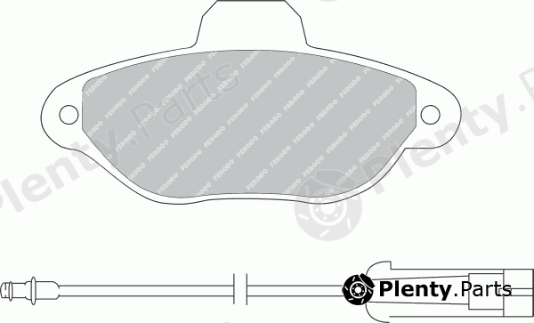  FERODO part FSL925 Brake Pad Set, disc brake