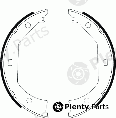  FERODO part FSB585 Brake Shoe Set, parking brake