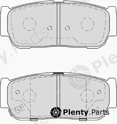  FERODO part FDB4000 Brake Pad Set, disc brake