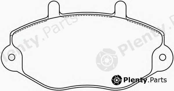 BREMBO part P24033 Brake Pad Set, disc brake