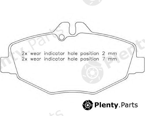  BREMBO part P50049 Brake Pad Set, disc brake