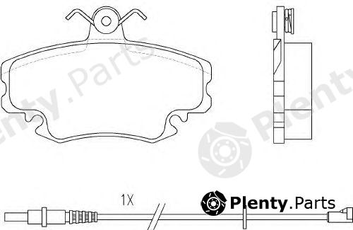  BREMBO part P68008 Brake Pad Set, disc brake