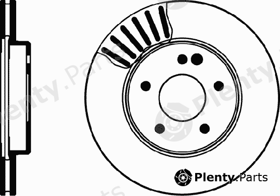  MINTEX part MDC741 Brake Disc