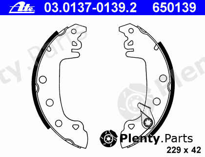  ATE part 03.0137-0139.2 (03013701392) Brake Shoe Set