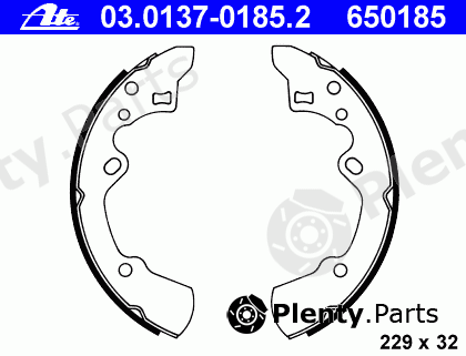  ATE part 03.0137-0185.2 (03013701852) Brake Shoe Set