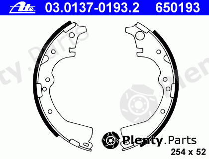  ATE part 03.0137-0193.2 (03013701932) Brake Shoe Set