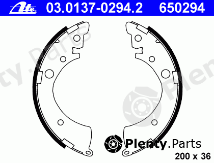  ATE part 03.0137-0294.2 (03013702942) Brake Shoe Set