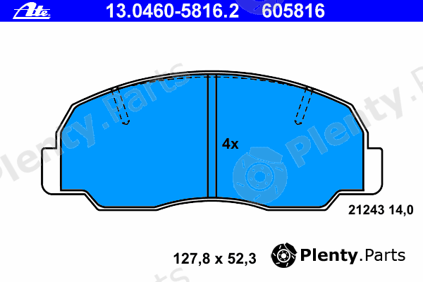  ATE part 13.0460-5816.2 (13046058162) Brake Pad Set, disc brake