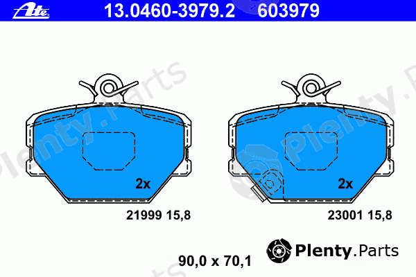  ATE part 13.0460-3979.2 (13046039792) Brake Pad Set, disc brake