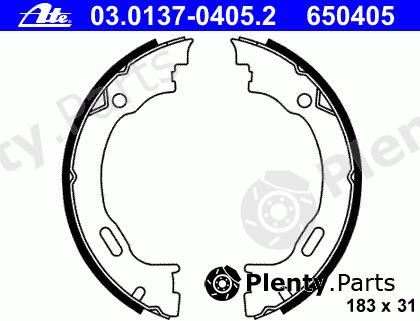  ATE part 03.0137-0405.2 (03013704052) Brake Shoe Set, parking brake