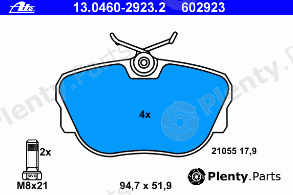  ATE part 13.0460-2923.2 (13046029232) Brake Pad Set, disc brake