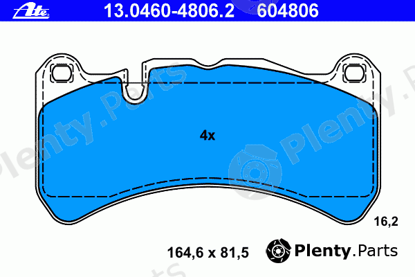 ATE part 13.0460-4806.2 (13046048062) Brake Pad Set, disc brake
