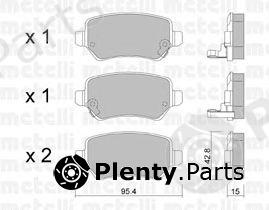  METELLI part 22-0542-0 (2205420) Brake Pad Set, disc brake