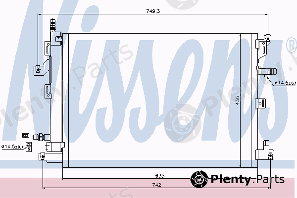  NISSENS part 940089 Condenser, air conditioning
