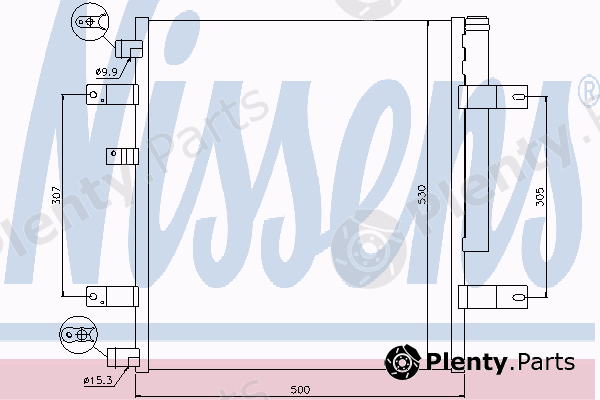  NISSENS part 940094 Condenser, air conditioning
