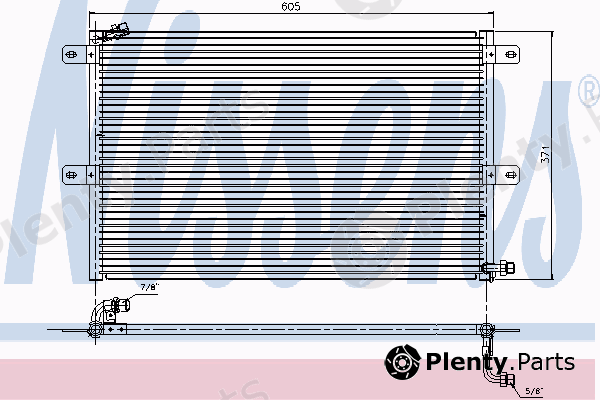  NISSENS part 94204 Condenser, air conditioning