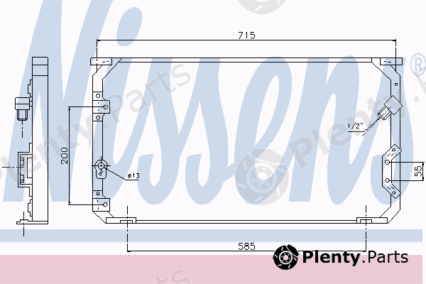  NISSENS part 94312 Condenser, air conditioning