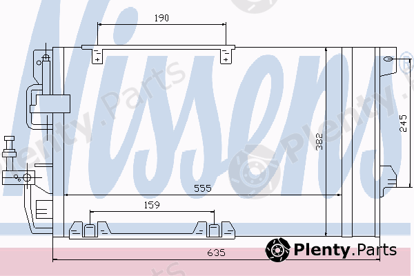  NISSENS part 94650 Condenser, air conditioning