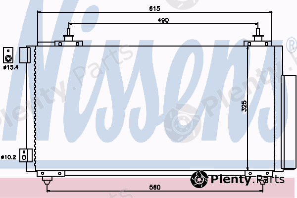  NISSENS part 94740 Condenser, air conditioning