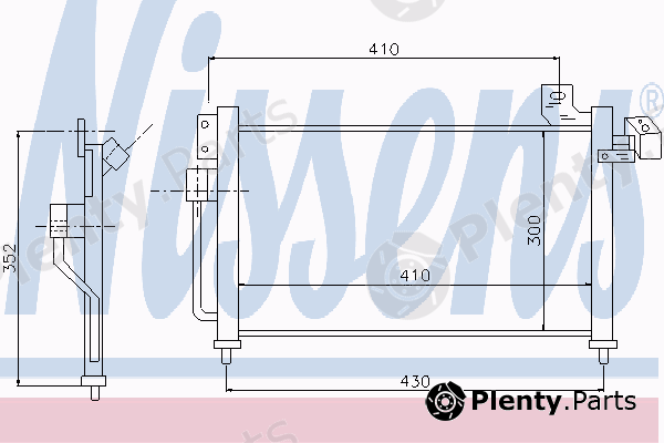  NISSENS part 94766 Condenser, air conditioning