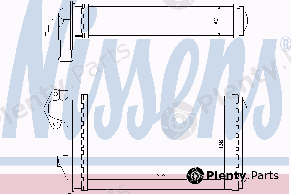  NISSENS part 73964 Heat Exchanger, interior heating