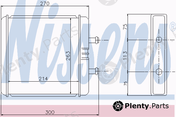  NISSENS part 71810 Heat Exchanger, interior heating