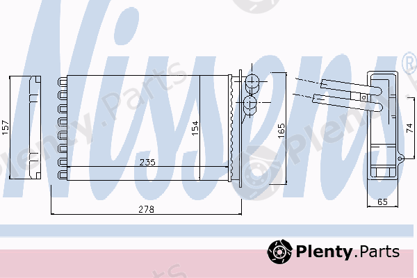  NISSENS part 70229 Heat Exchanger, interior heating