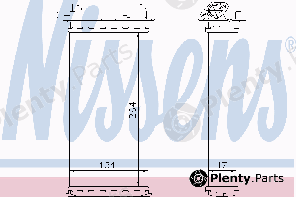  NISSENS part 70501 Heat Exchanger, interior heating