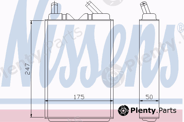 NISSENS part 73624 Heat Exchanger, interior heating